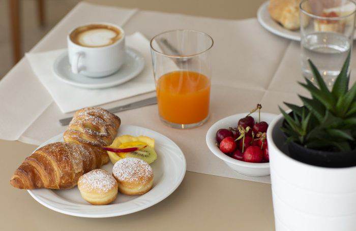 Colazione all'hotel La Residenza di Riccione